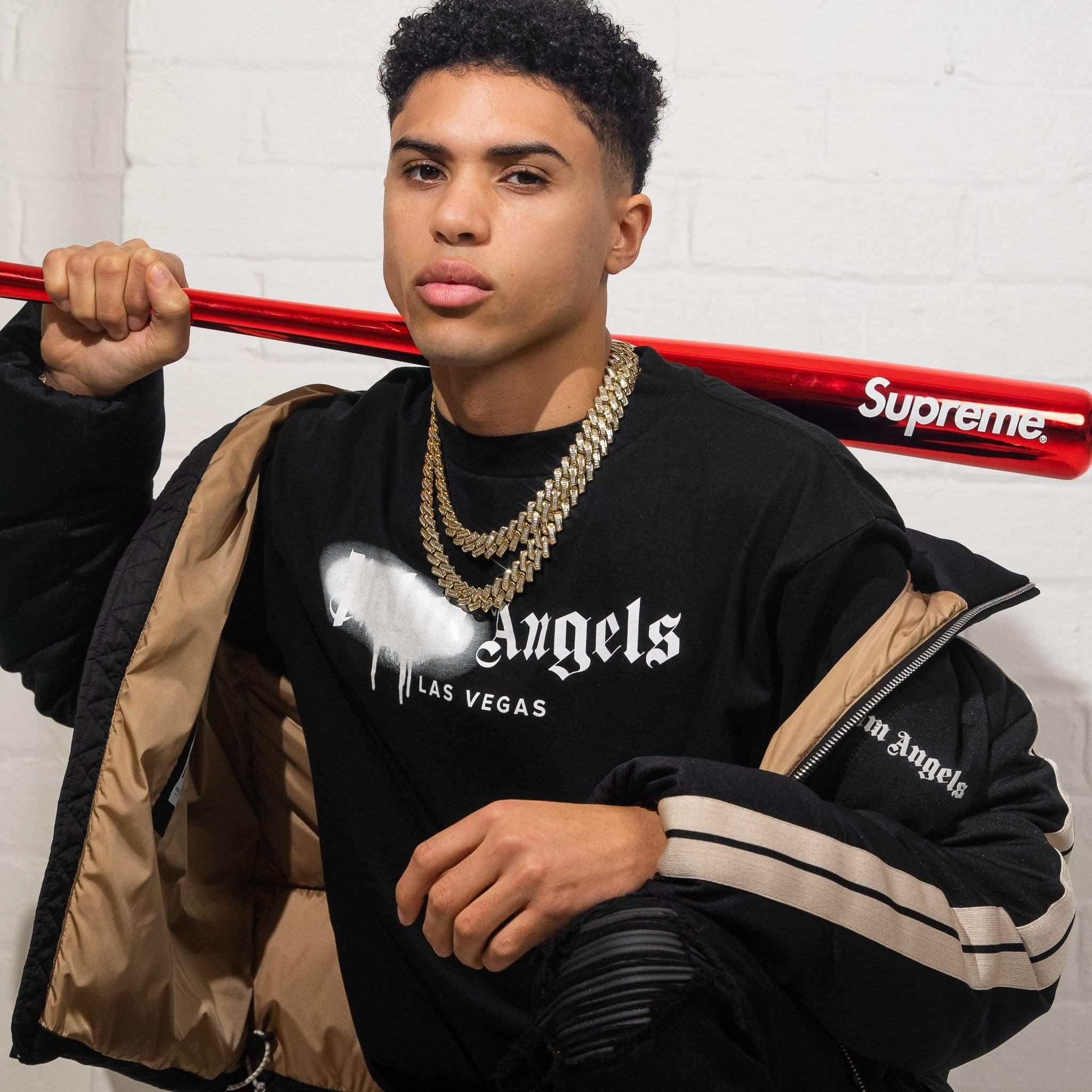 20mm Baguette Miami Link Chain - Gold - Image 7