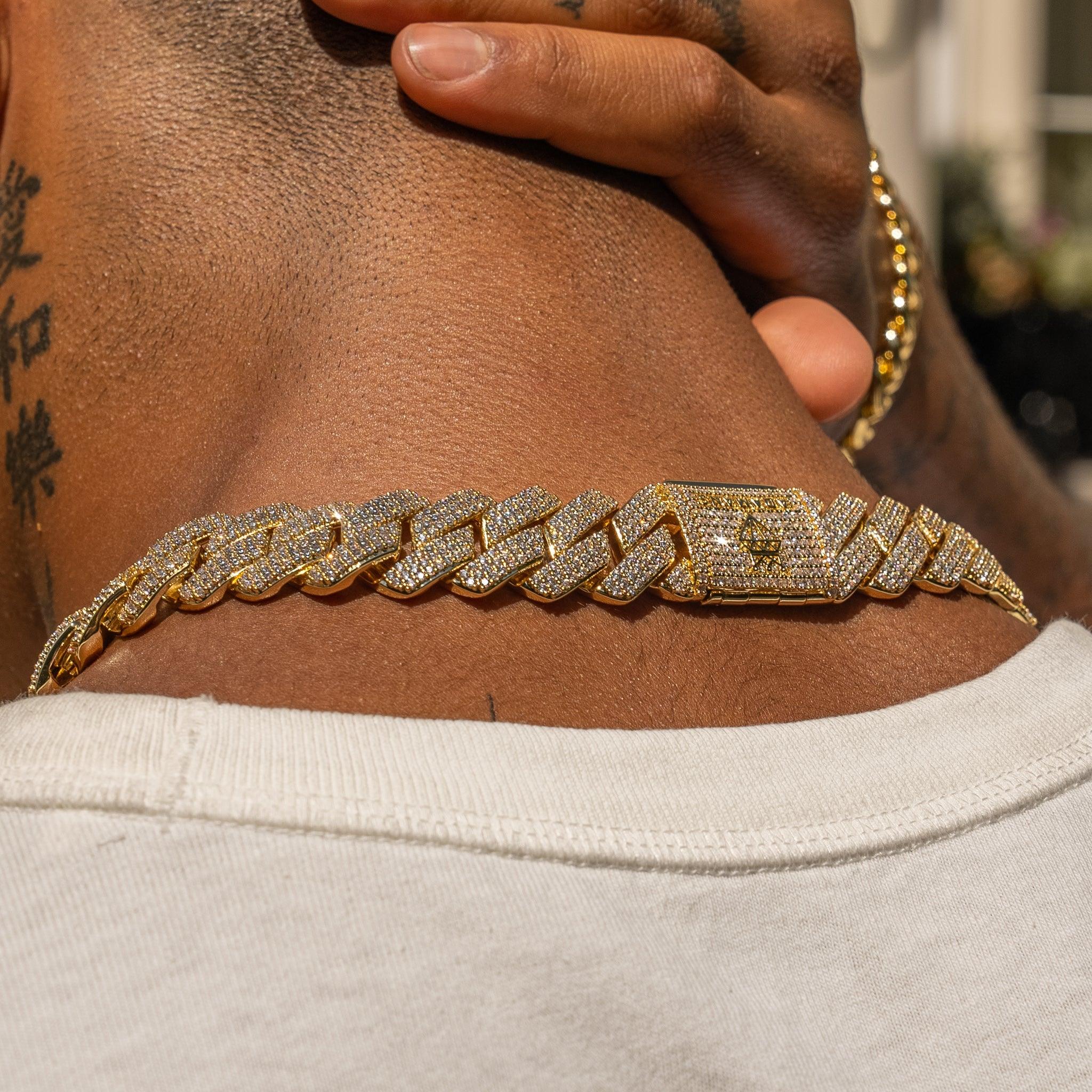 20mm Monaco Chain - Gold - Image 4