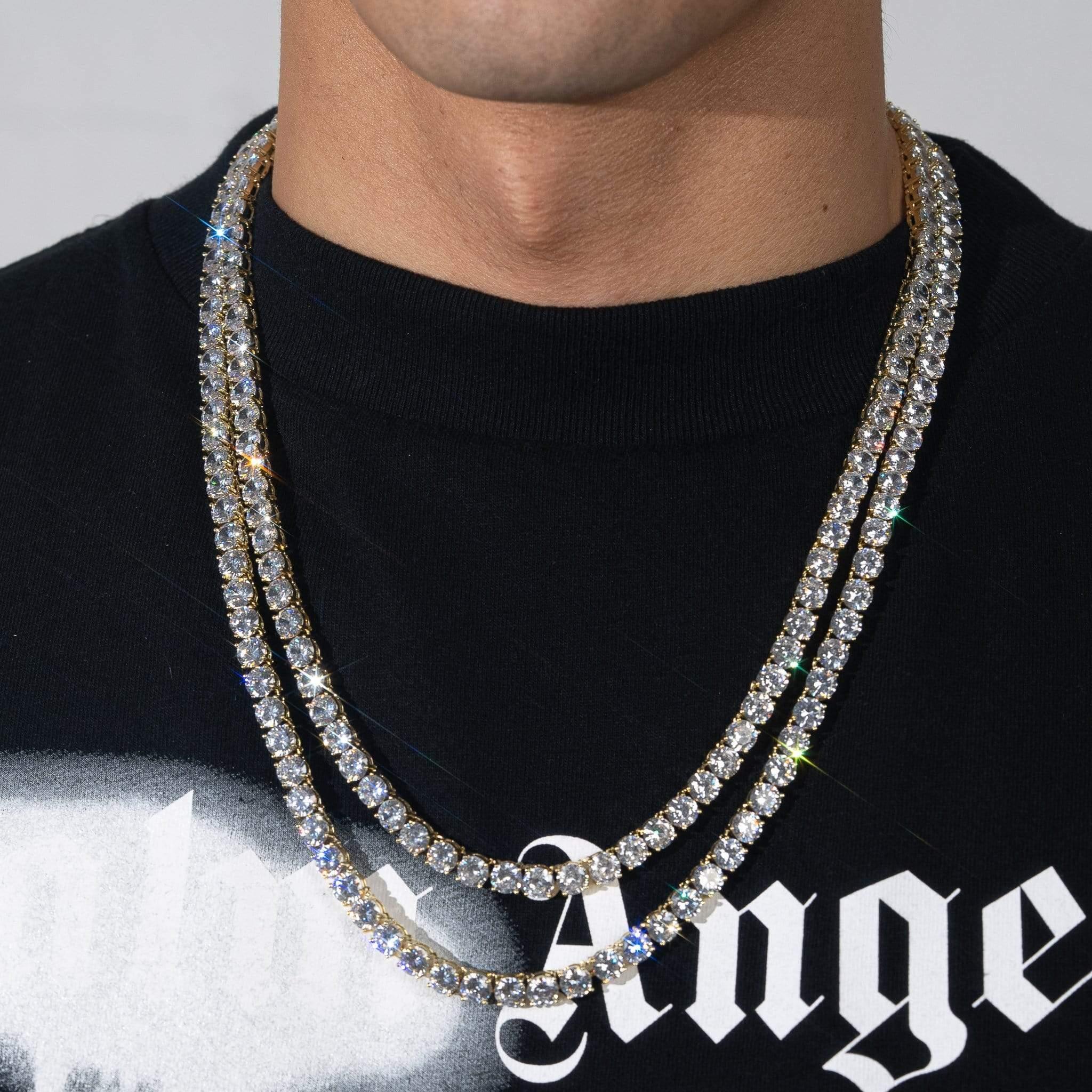 6mm Tennis Chain - Gold - Image 5