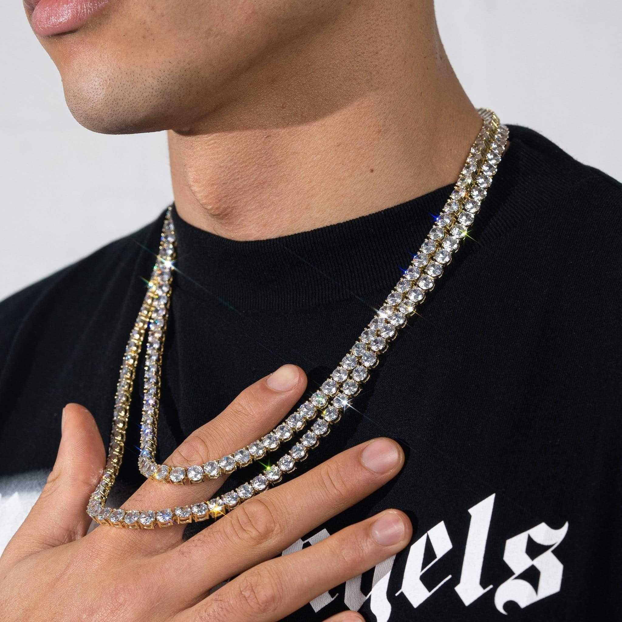 6mm Tennis Chain - Gold - Image 3