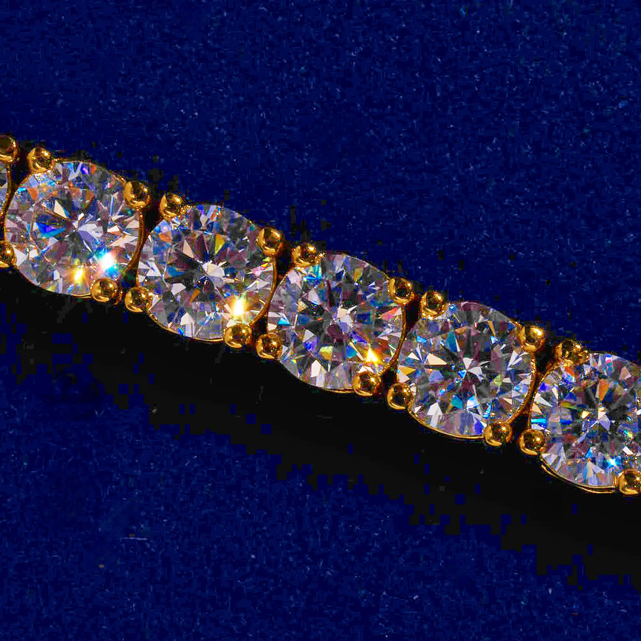 5mm Tennis Bracelet - Gold - Image 3