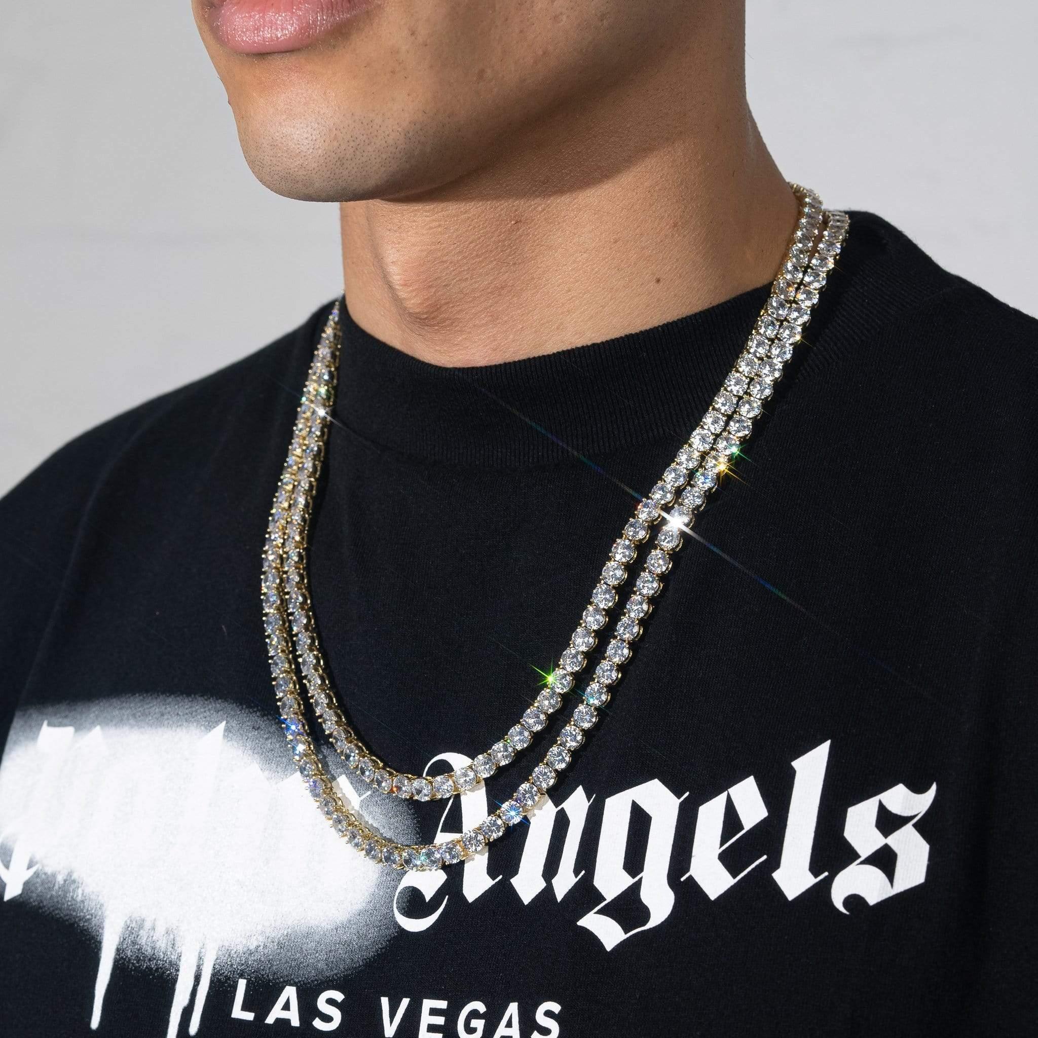 6mm Tennis Chain - Gold - Image 7