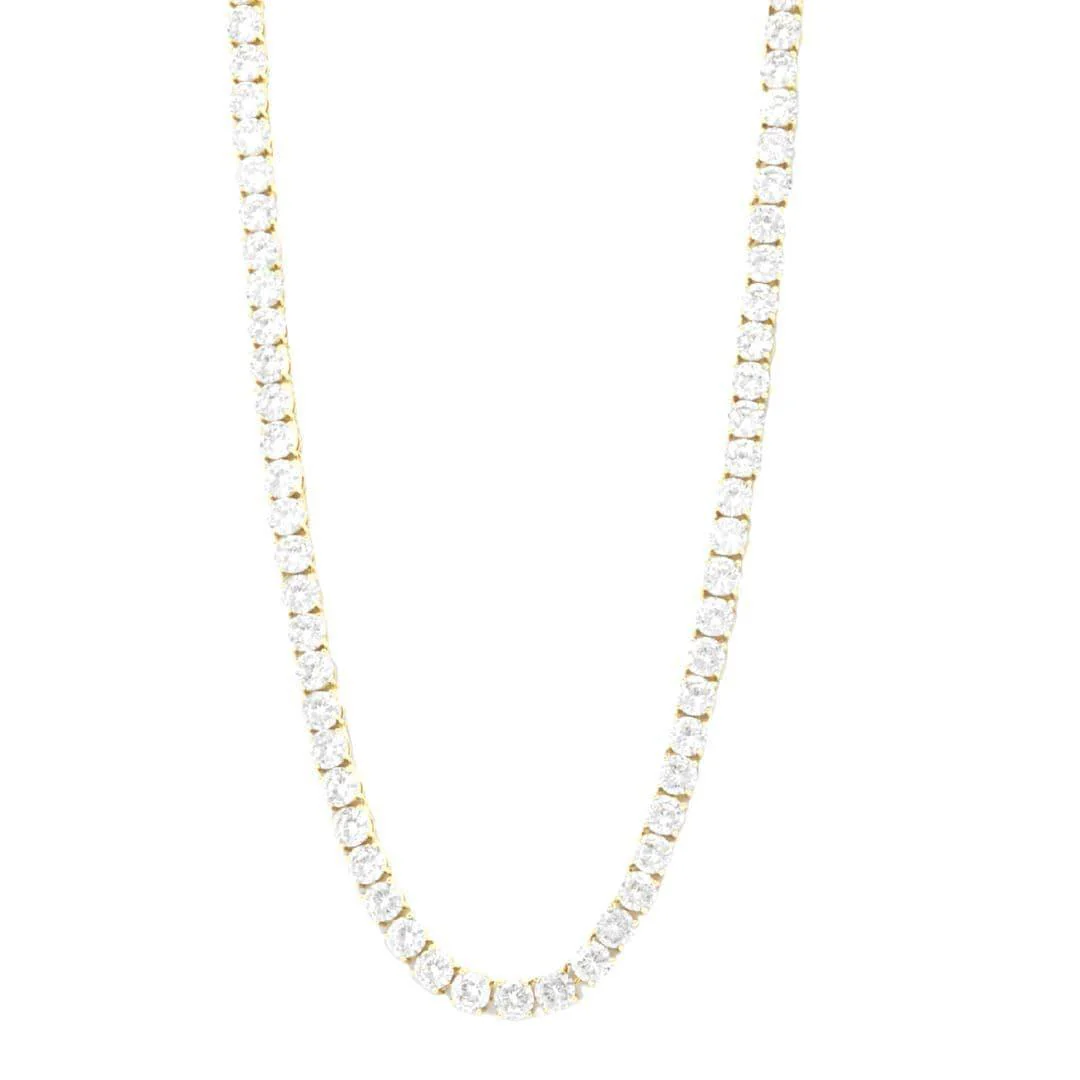 6mm Tennis Chain - Gold - Image 8