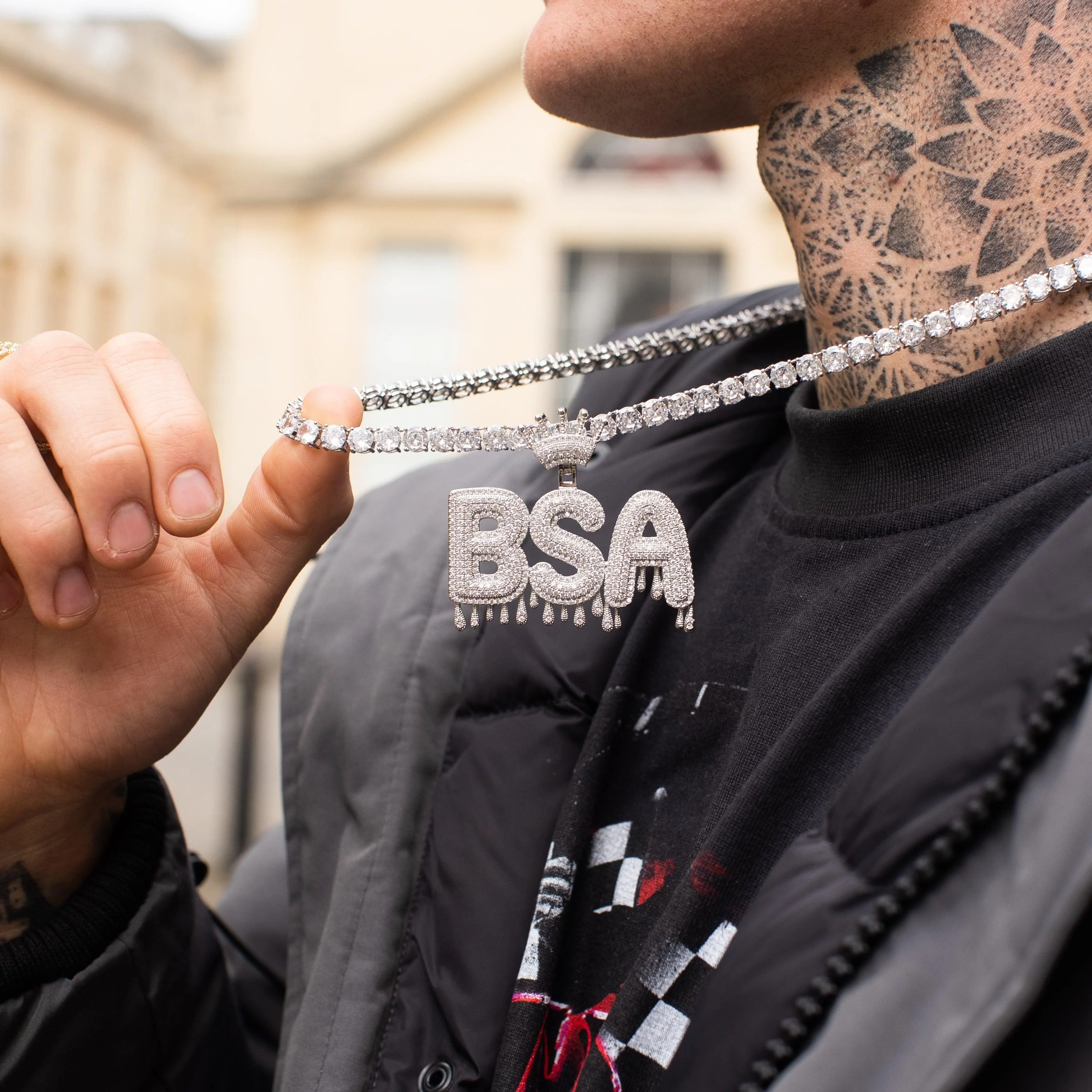 Custom Drip Font Pendant - Image 5