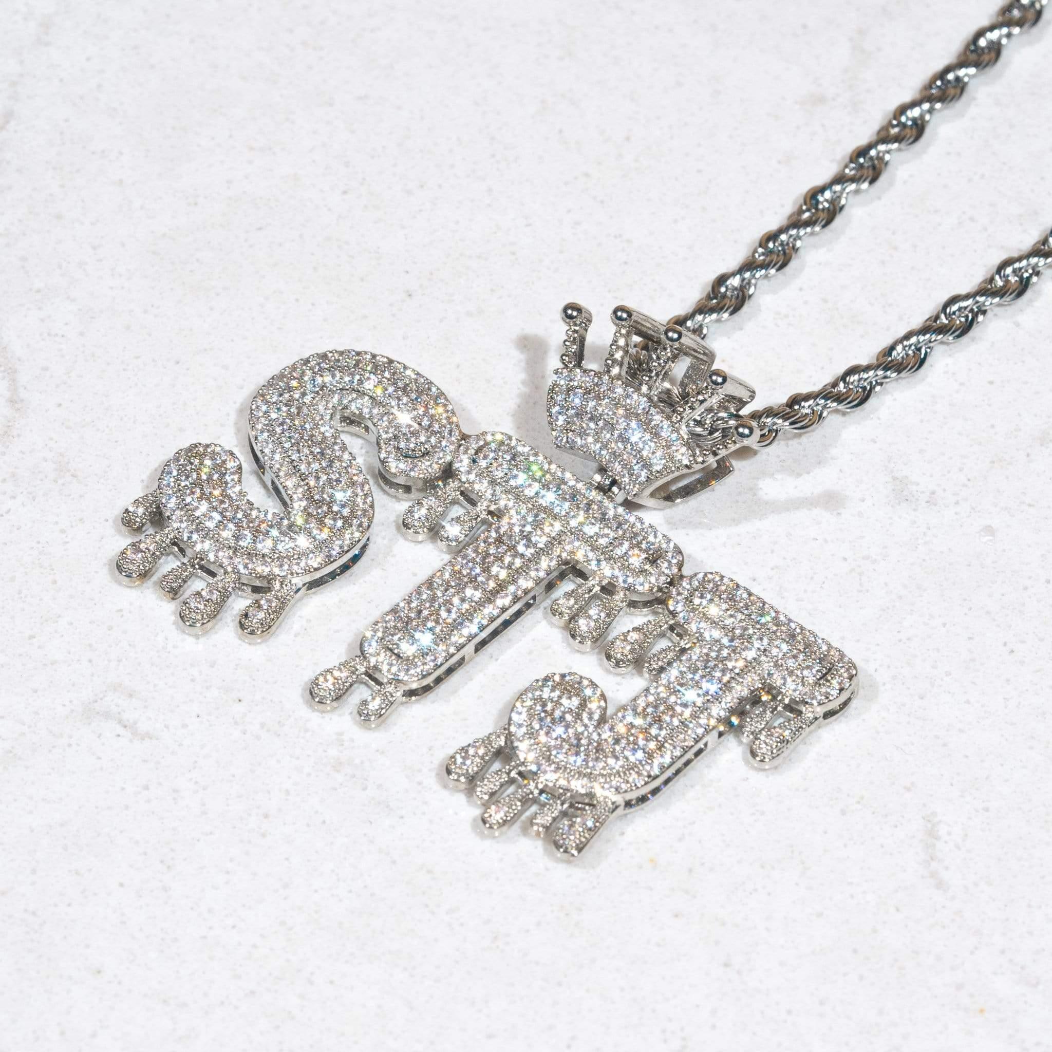 Custom Drip Font Pendant - Image 6