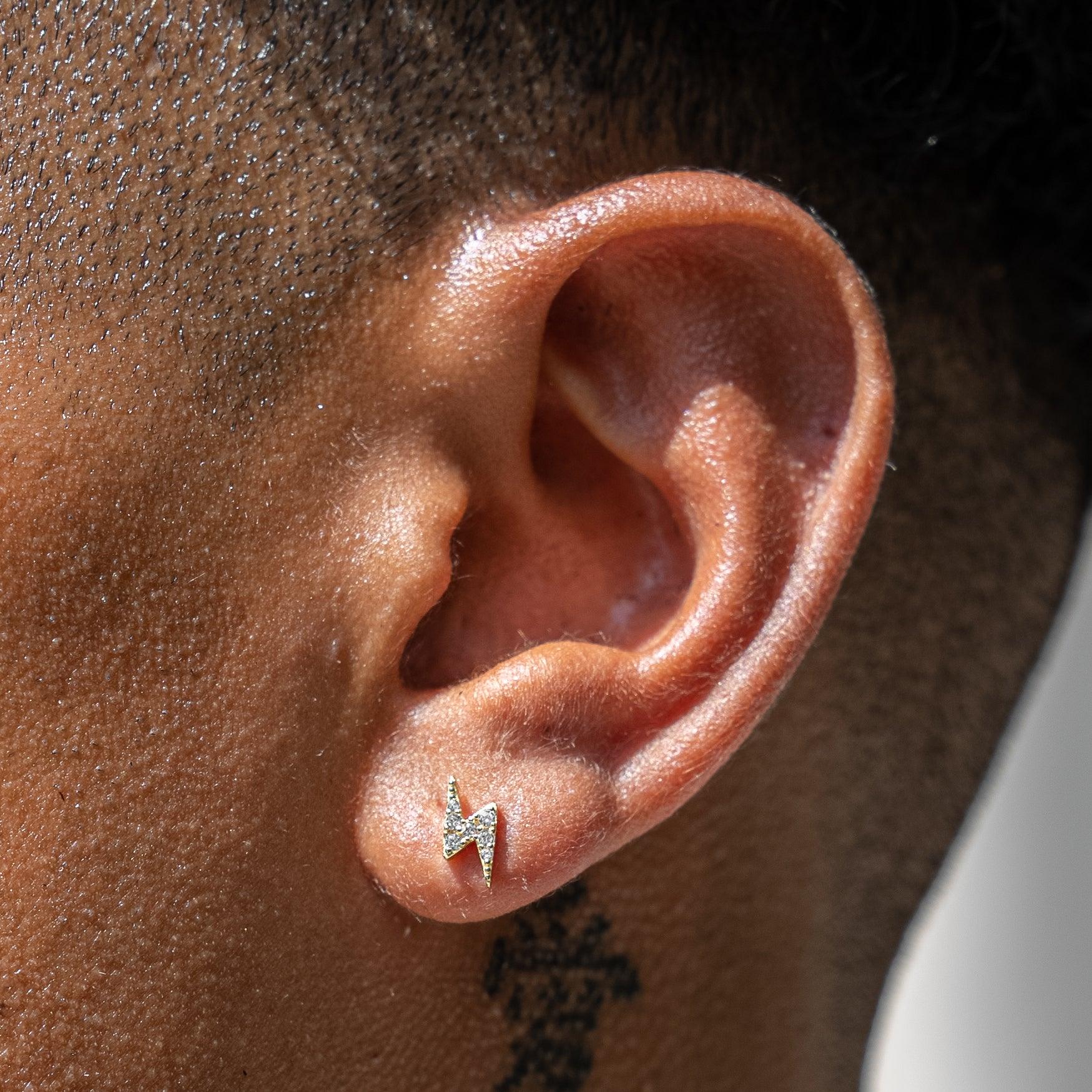 Lightning Earrings - Vermeil - Image 3